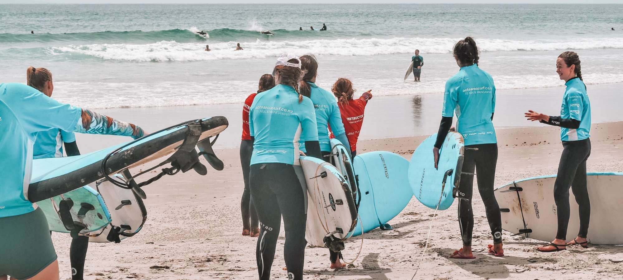 Corpoate Christchurch Surf lessons Somner New zealand