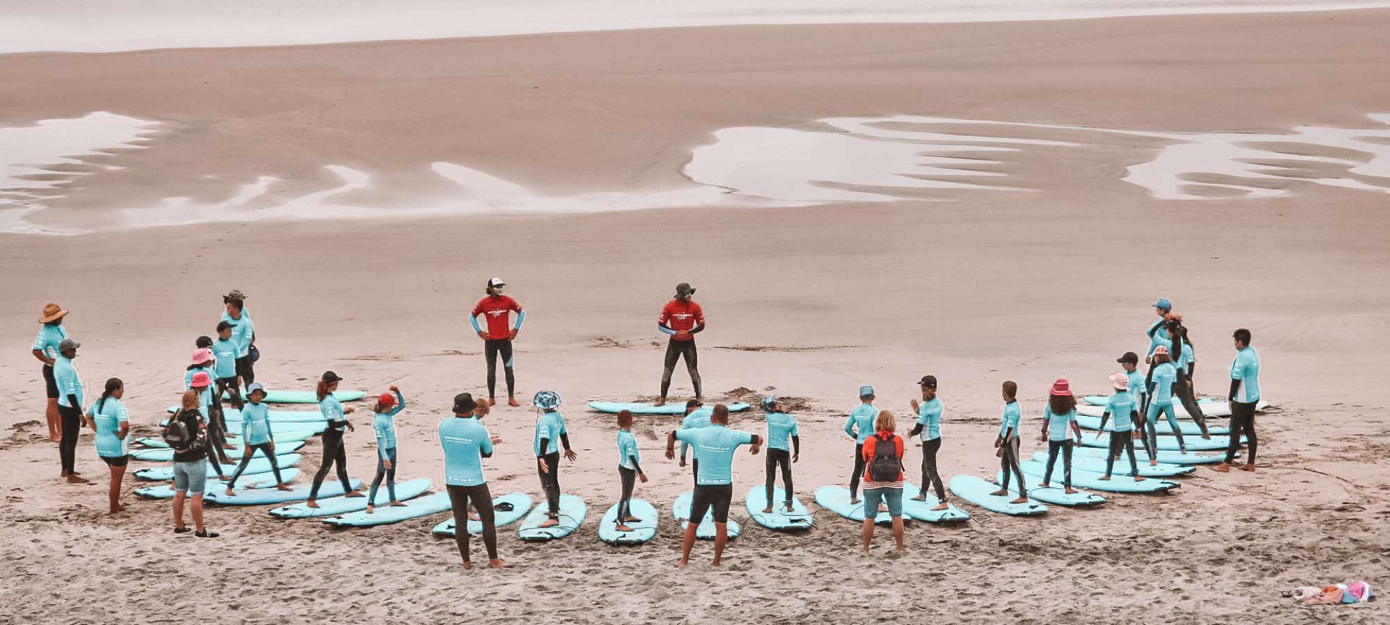 Surfing for School Surfing Christchurch surf lessons Sumner New Zealand 2